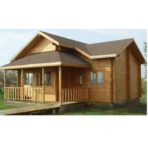 Modern luxury garden wooden resort triangle house wood log prefab cabin for resort hotel