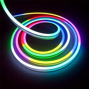 Ultra <b>Thin</b> 7mm Diameter RGB Neon Strip 12V 5m Bendable for Furniture Inlay Stair Railing Glass <b>Cabinet</b> Gap - Product Image 1