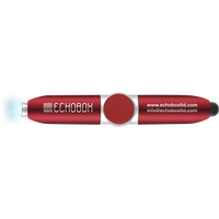 Beliebter multifunktion aler Mini-Kunststoff-Zappel-Spinner-Stift mit LED-Licht 1,0mm Schreib breite Geschenk Neuheit Werbe stift