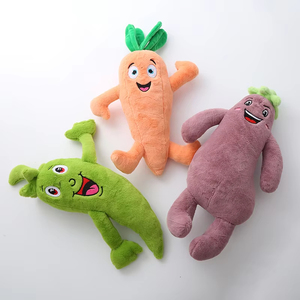 ของเล่นตุ๊กตาผักแบบใหม่ ดีไซน์น่ารัก ได้รับความนิยมสูง เสียงบีบสนุก ผิวสัมผัสนุ่มนวล ของเล่นบีบมีเสียงตลกๆ สำหรับสุนัข - Product Image 2