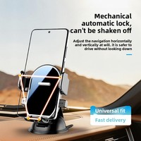 Support de téléphone rotatif à 360 degrés pour tableau de bord de voiture avec ventouse et surface miroir – Nouvelle arrivée