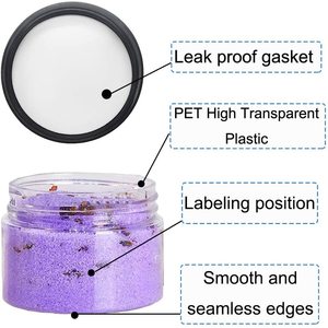 Envases Cosméticos Personalizados de Boca Ancha de 100 ml, 200 ml, 8 oz, 300 ml, 12 oz, 500 ml, Transparentes, Blancos, Negros, Ámbar, Frascos de Plástico PET con Tapa de Aluminio - Product Image 3