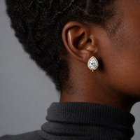 Anting Jepit Kristal Rhinestone Mutiara Imitasi Gaya Campuran dengan Hiasan Pita Bunga Kupu-Kupu, Tanpa Tindik, Warna Emas Perak, Perhiasan untuk Wanita