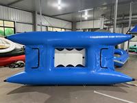 Bateau Catamaran Gonflable en PVC de Haute Qualité, Sans Cadre, Haute Vitesse, pour la Pêche en Radeau et les Sports Nautiques en Eau Blanche (2 places)