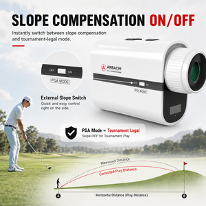 Telémetro Láser Profesional 7X 3000m para Golf y Caza, Resistente al Agua IP65, Pantalla LCD, Batería Recargable, Interruptor de Pendiente, 1 Año de Garantía - Product Image 5