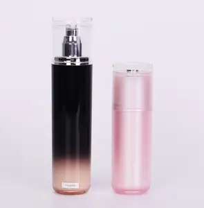 60ml farbige matte dunkle schwarze weiße Farbverlauf runde kunden spezifische kosmetische Kunststoff verpackung Acryl flasche für Lotion creme