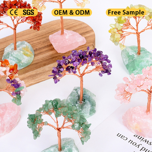 Factory Direct Sale Crystal Healing Stone Fortune <b>Tree</b> Raw Stone Base Natural Quartz Chips Money Fengshui <b>Tree</b> - Product Image 3