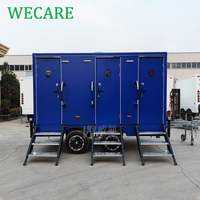Wecare Toilettes Extérieures de Luxe Mobiles Portables, Remorque Sanitaire WC