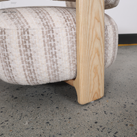 Maßgefertigter Moderner Übergroßer Stoff-Sessel für Innenräume, Lounge-Stuhl, Faulenzerstuhl, Einzelsitzer-Akzentstuhl für Gemütliches Wohnzimmer