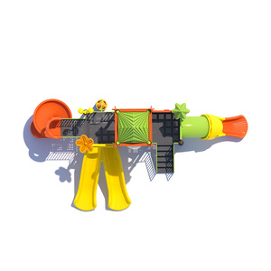 Feelkids Grande Attrezzatura per Parco Giochi all'Aperto, Scivolo in Plastica e Tubi Zincati, Parco per Bambini ad Alta Capacità di Carico - Product Image 3