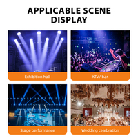 Équipement DJ, projecteur à faisceau mobile pour DJ, éclairage de scène disco, 295 W, tête mobile avec anneaux lumineux LED