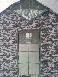 Carpa de Camping de Lona Tipo Safari Grande, Personalizada, de 5x10 Metros, con una Habitación, Diseño en A, Camuflaje, con Pared Lateral de Pantalla Grande, para las Cuatro Estaciones - Product Image 3