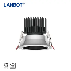 7W 9W 15W 18W 24W Aluminium Anti-Glare Verzonken Cob Led Downlight Voor Hotel Project