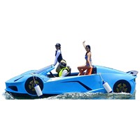 Hydro-Jet Car, bateau à moteur électrique à quatre places, haute performance, en fibre de verre, télécommandé, pour le tourisme et les excursions