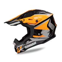 Casque de motocross intégral tout-terrain avec ensemble de lunettes, unisexe, en ABS, pour la conduite en montagne et les rallyes