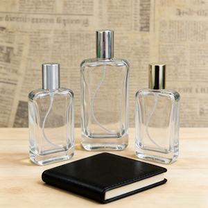 Perfume <span class=keywords><strong>de</strong></span> Vidrio Transparente con Bomba <span class=keywords><strong>de</strong></span> Pulverización, Diseño Moderno y Lujoso, Estampado Dorado, Serigrafiado, 30ml 50ml 100ml, Superventas - Product Image 6