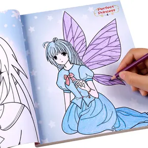 Hot Sale Customized Colors New Design Coloring Book Of Perfect Princess Series