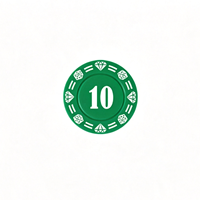 Jeu de jetons de poker en plastique personnalisés Dia. Jetons de Blackjack personnalisables de 37 mm avec logo imprimé, récompenses colorées pour enfants, jetons de poker