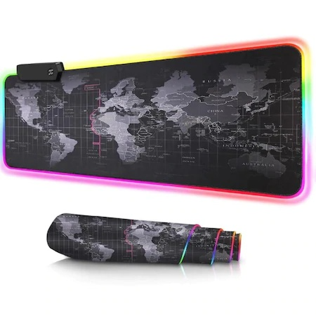 Overseas Warehouse Anime Gaming RGB Mouse Pad Large Size 900x400mm Office Desk Pad Keyboard Mouse Mat for PC Laptop Computer
