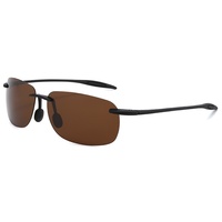 Lunettes de soleil de sport polarisées Jinhong sans monture, monture TR jaune-gris, pour la conduite en extérieur