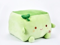 Poupée géante en peluche super douce de 40 cm, personnalisée en usine, en forme de tofu, brodée, anti-stress, mini cadeau