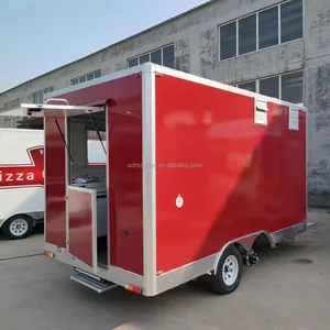 Weit verbreitete Square Custom Hot Dog Trailer Eis Pizza Food Trailer Zum Verkauf USA