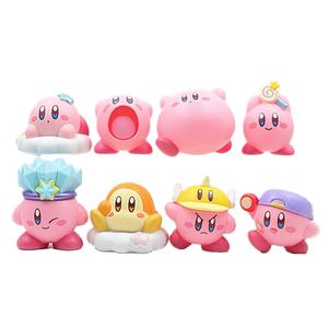 Juego de 8 Figuras de Acción de Vinilo de <span class=keywords><strong>Kirby</strong></span>'s Dream <span class=keywords><strong>Land</strong></span>, Adornos de Dibujos Animados, Modelo de Juguete de Anime, Decoración de Pasteles - Product Image 6