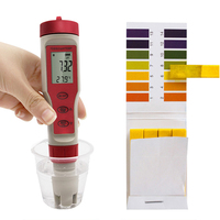 Stylo testeur TDS/EC/PH 3-en-1 pour la qualité de l'eau avec fonction de mesure de température