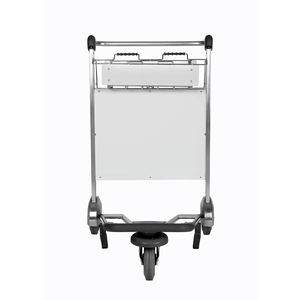 Carro de mano para aeropuerto de acero inoxidable de 3 ruedas, carrito de aeropuerto, equipaje - Product Image 3