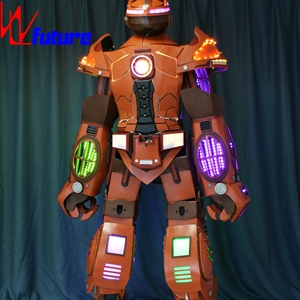 Costumes de mascotte de robot <span class=keywords><strong>guerrier</strong></span> LED 3D programmable, transformateur géant, marcheur sur échasses, vêtements de performance avec de gros éclairages LED - Product Image 4