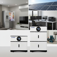 SAMAS Sistema de Batería de Almacenamiento de Energía Solar para el Hogar, 20kWh LiFePO4, Apilable, Split-AC, 51.2V, Todo en Uno, Comunicación RS485/WiFi, Híbrido