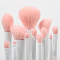 2024 DIAS nouveau beau fard à paupières blanc moelleux poudre visage Angle synthétique Premium végétalien personnalisé pinceaux de maquillage professionnel