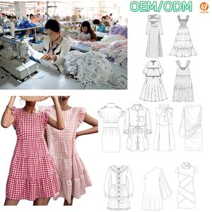 Vestido de Verano para Mujer, Modelo 5201 2025, Rojo, a Cuadros, Estilo <span class=keywords><strong>Imperio</strong></span>, Dulce, Tejido, Hasta la Rodilla, Cuello Redondo, Sin Mangas, con Volantes Negros - Product Image 2