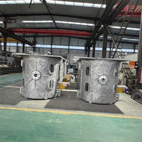 Fourneau de fusion à induction électrique métallurgique innovant de haute qualité, 3000 degrés, haute efficacité, 80 kW, petit modèle