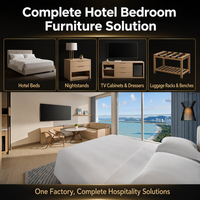 Ensembles de meubles de chambre d'hôtel 5 étoiles modernes avec système hydraulique, fournisseur complet de solutions pour l'aménagement de chambres d'hôtel