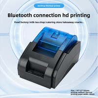 Vente directe d'usine POS58D sans fil pour imprimante thermique, connectable au bureau, imprimante Android/iOS, papier 57x40mm, 203 dpi