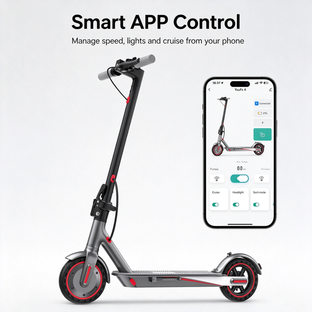 EU US Stock Foldable Electric Scooter | App Control | EN17128 UL2272 Certified | Factory Low MOQ Wholesale | Commuter E Scooter