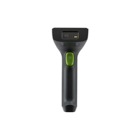 Lector de código de barras láser inalámbrico portátil, pistola de escáner, bajo costo, OEM, código de barras láser para recibo, efectivo, lector de código QR portátil USB