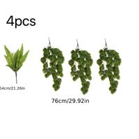 Ensemble de plantes vertes artificielles, fleurs artificielles, lianes suspendues et plantes artificielles murales, combinaison populaire des designers.