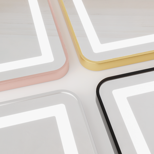 Miroir sur pied LED intelligent à commande tactile avec cadre métallique rectangulaire, fourni par l'usine - Product Image 5