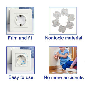 Tomacorriente de seguridad para bebé, protector de enchufe contra descarga eléctrica - Product Image 4