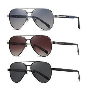 Unisex Aviation Metal Full Rim <strong>Square</strong> Polarized Sunglasses UV400 Protection Ready Stock <strong>Ray</strong> Sun - Product Image 1