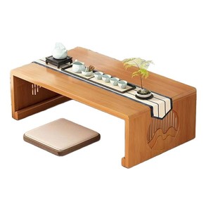 New Chinese style Zen-inspired bay window <b>table</b>, home use, tatami-style <b>folding</b> Zen-inspired <b>small</b> tea <b>table</b>, floor-standing or - Product Image 5