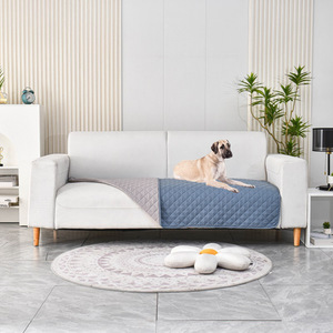 高級両面リバーシブルモダン布犬用ソファパッド防水洗えるペットブランケットソリッドパターン家具ソファカバー - Product Image 3