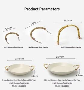 Plato de <span class=keywords><strong>melamina</strong></span> A5 personalizado con patrón sólido, estilo chino nuevo, para restaurante de hot pot, plato de champiñones y verduras, comercial - Product Image 5