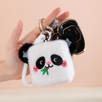 Porte-clés en peluche animaux multi-styles en gros, breloques douces et portables pour sacs d'école, sacs à main, décorations de fête, petits cadeaux