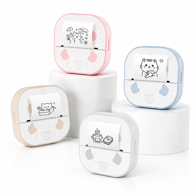 Mini  Thermal Label Maker Inkless for Pet Food Container Dog Treat Cat Supply Sticker Printing