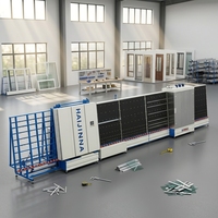 Ligne de production de verre isolant CNC entièrement automatique avec moteur à roulement à billes, machines de fabrication de double vitrage
