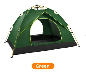 Tente de <span class=keywords><strong>camping</strong></span> imperméable à ouverture rapide, légère, à double couche, automatique, pour 3-4 personnes, idéale pour les voyages, la <span class=keywords><strong>plage</strong></span> et les activités de plein air - Product Image 2