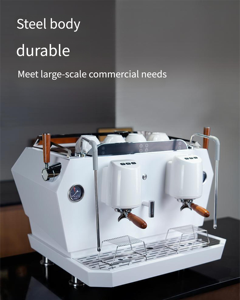 Máquina de Café Espresso Eléctrica de Acero Inoxidable, Precio al por Mayor, Bomba Rotativa de Alta Calidad, Sistema de Preparación para Uso Comercial, 9 Bares - Product Image 5